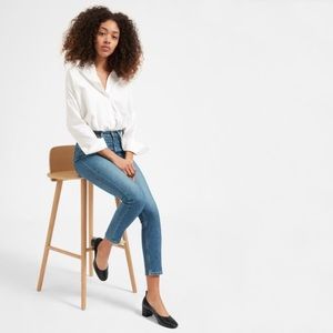 EVERLANE Day Heel in Black Leather